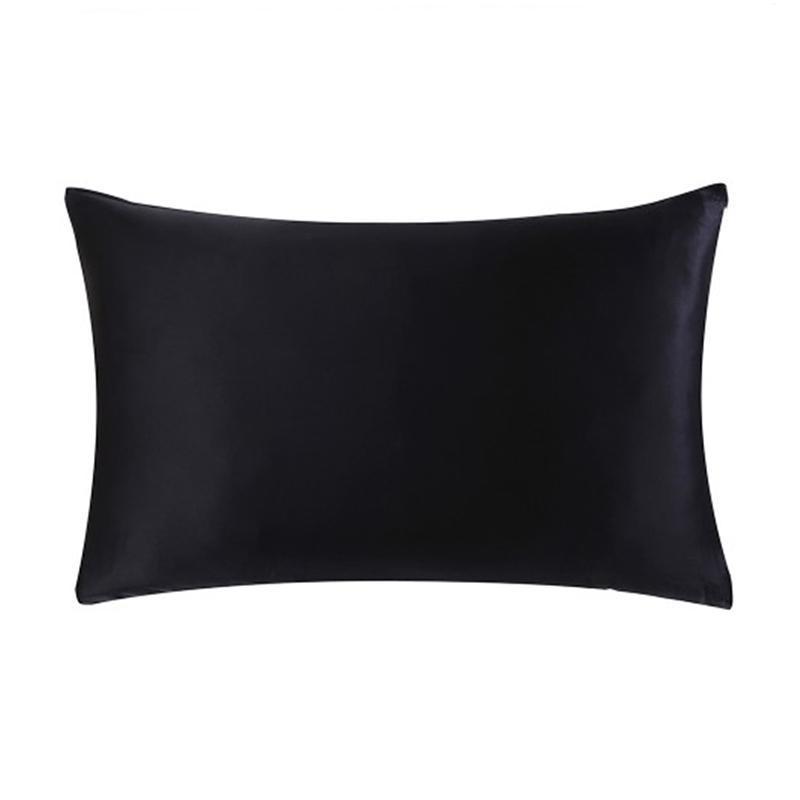 22 Momme Both Sides In Mulberry Silk Pillowcase Black