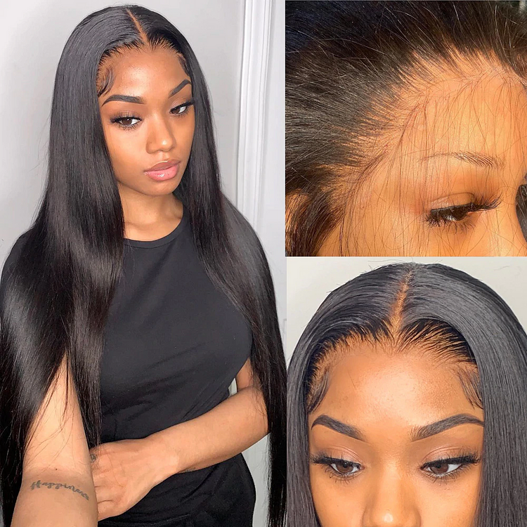 Pre-Made Clearn Hairline| Straight Swiss HD Lace/Diamond Fake Scalp 13x6 Lace Frontal Wig