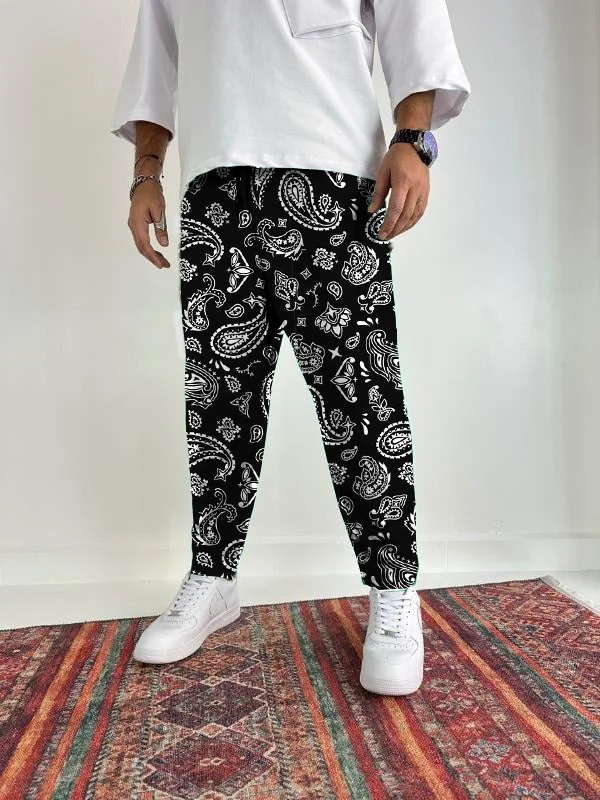 Men's Paisley Print Casual Pants