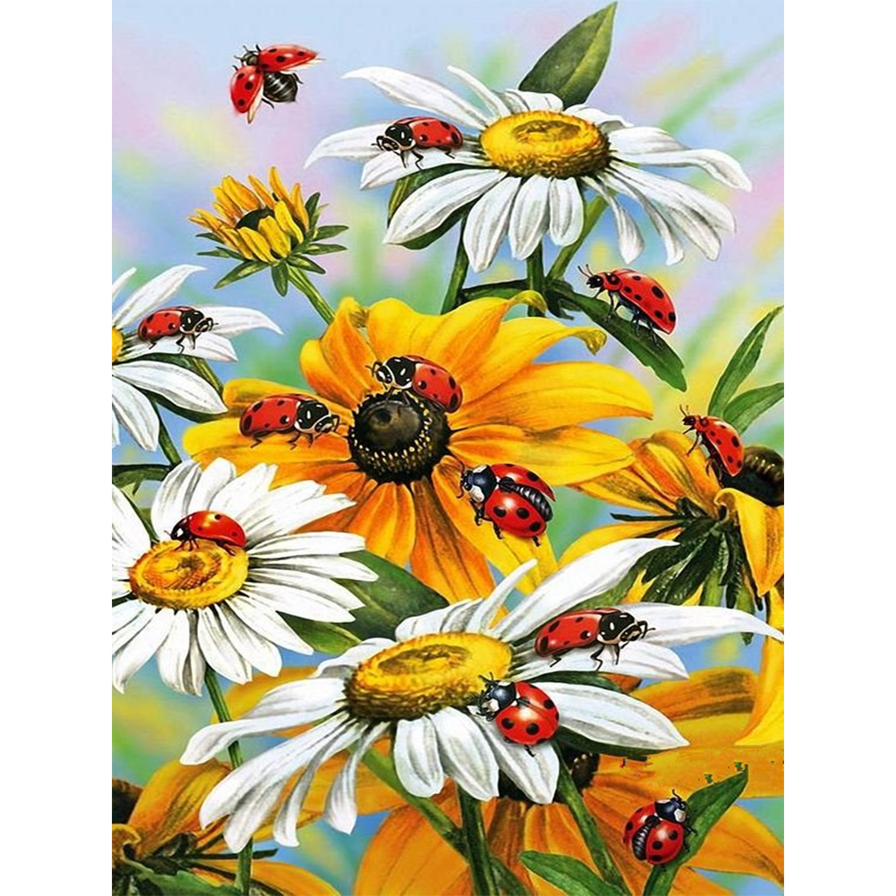 (Multi-Size) Daisy Ladybug - Round/Square Drill Diamond Painting, Square diamond 30*40cm, 501 Original
(Multi-Size) Daisy Ladybug - Round/Square Drill Diamond Painting, Square diamond 30*40cm, 501 Original