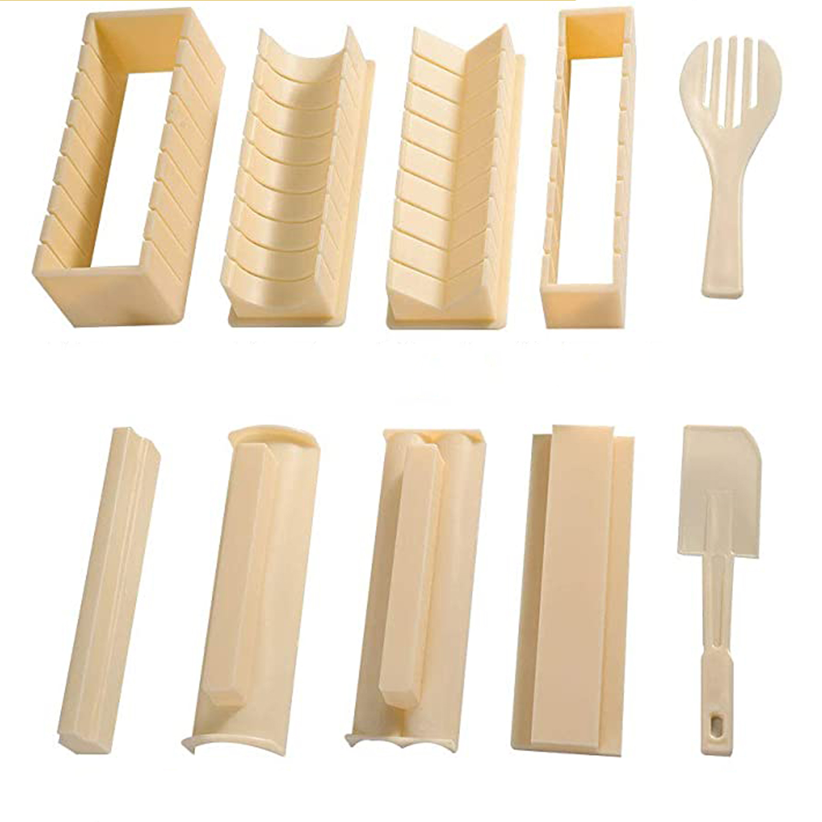 Sushi Making Kit, 10 Pieces Diy Sushi Set Plastic Sushi Maker Tool, White, 501 Original
Sushi Making Kit, 10 Pieces Diy Sushi Set Plastic Sushi Maker Tool, White, 501 Original