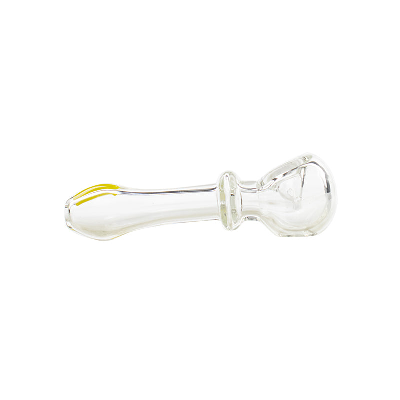 4.7"Glass Hand Pipe Spoon Pipe Clear Color