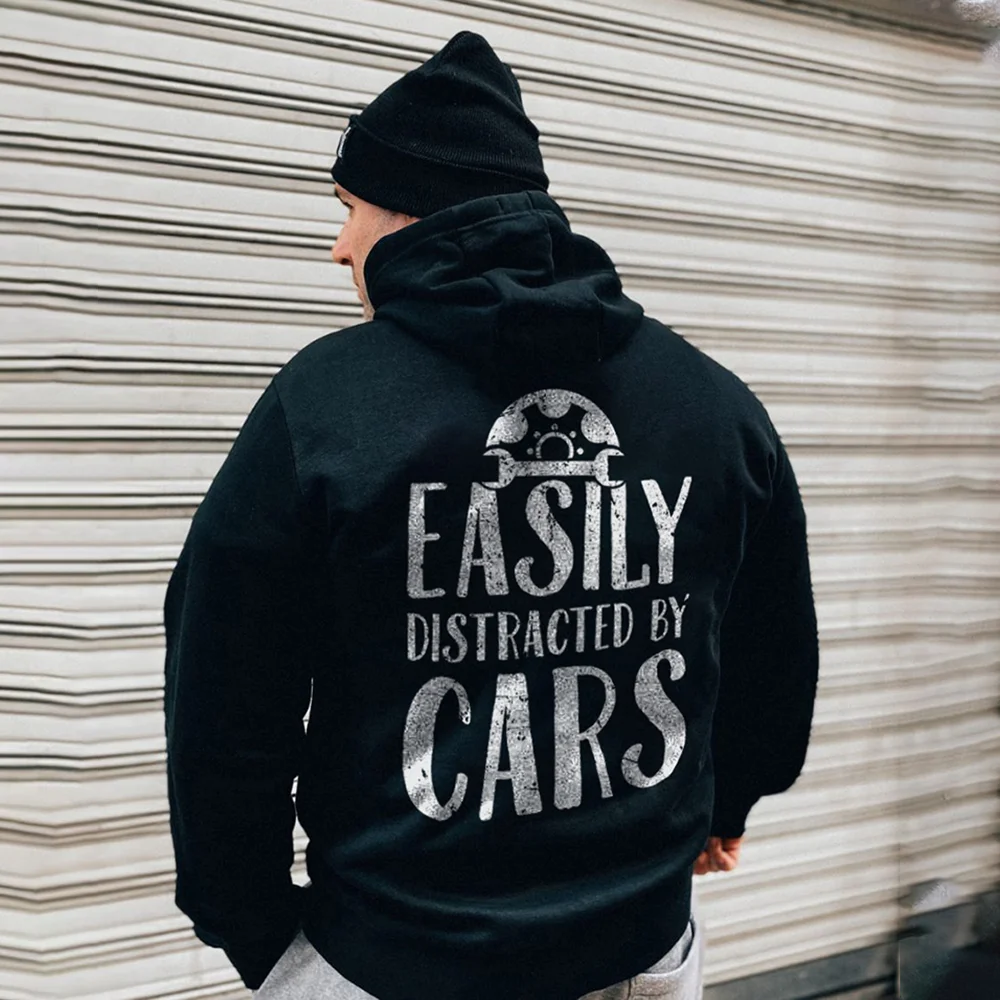 Easily Distracted By Cars Hoodie - Devcarry