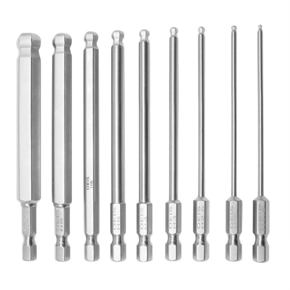9pcs 1/4 inch Hex Shank Allen Wrench Drill Bits Set 100mm Metric Tip Socket, 501 Original
9pcs 1/4 inch Hex Shank Allen Wrench Drill Bits Set 100mm Metric Tip Socket, 501 Original