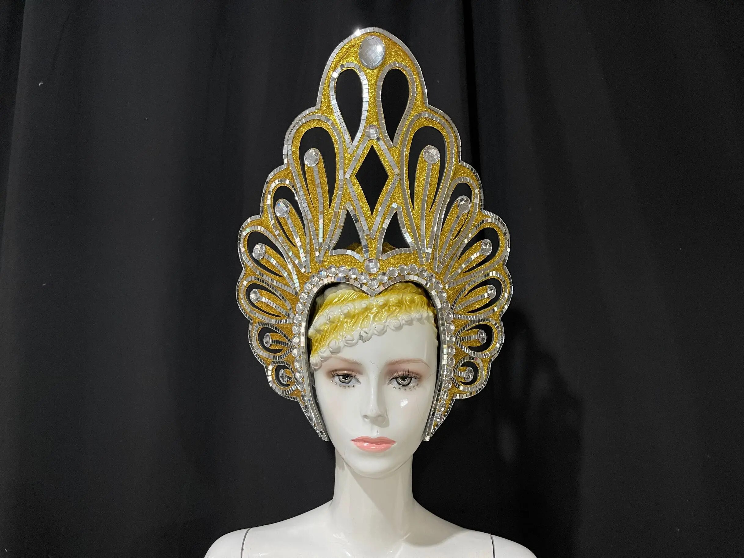 VCshoes HEADDRESS FEATHERS SAMBA DANCE CARNIVAL HALLOWEEN PARTY LATIN DANCE BAR PERFORMANCE HAT MASQUERADE