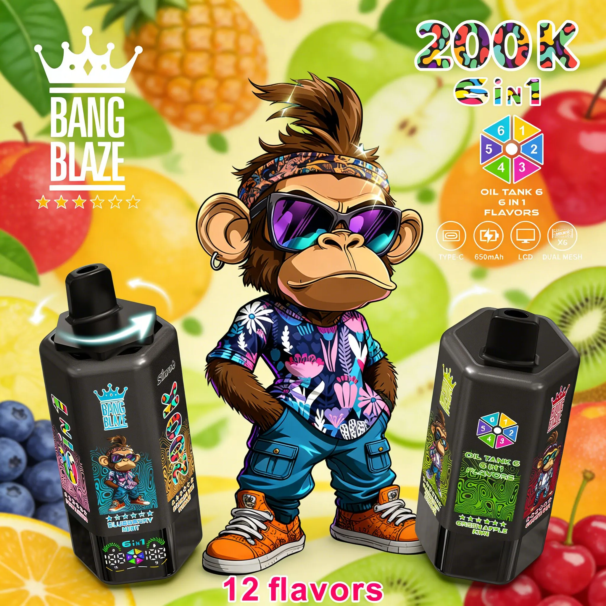 Bang Blaze 200000 200K Puffs(10PCS)EU mysite fumotvapeshop