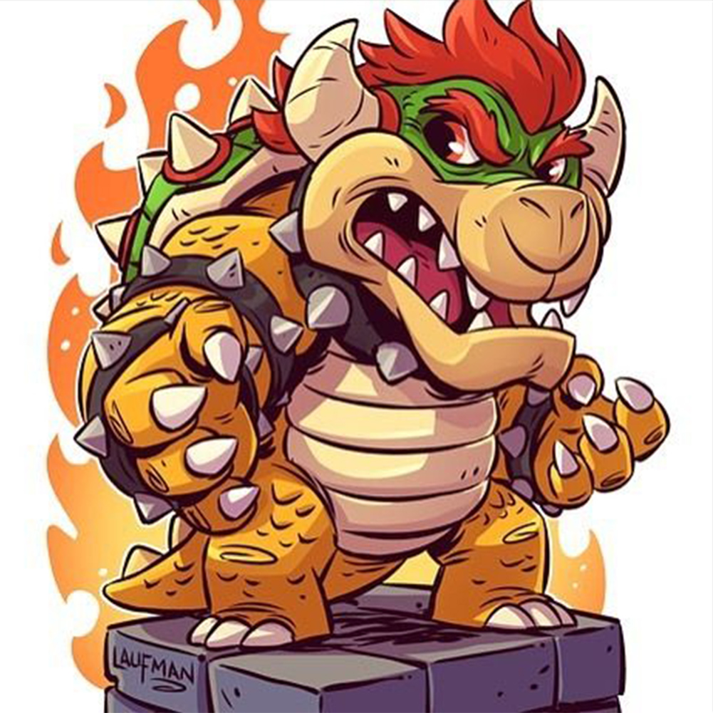 Bowser And Mario Diamond Painting 