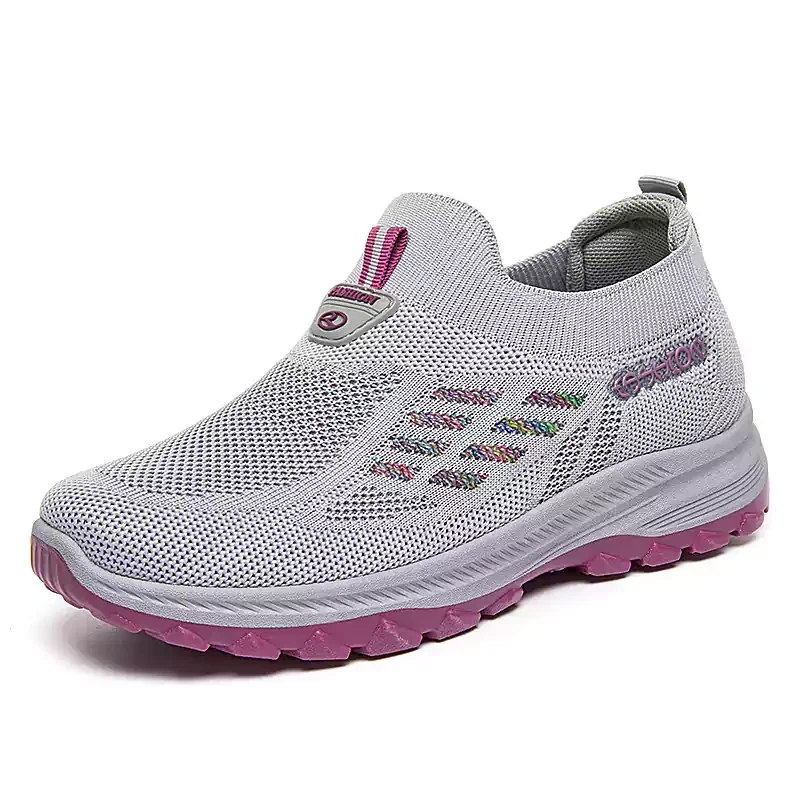 Letclo™ Fly Knit Woven Orthopedic Arch Support Slip-on Shoes letclo Letclo