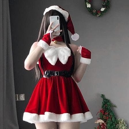 Christmas Maid's Uniform Suit Santa Dress SP066