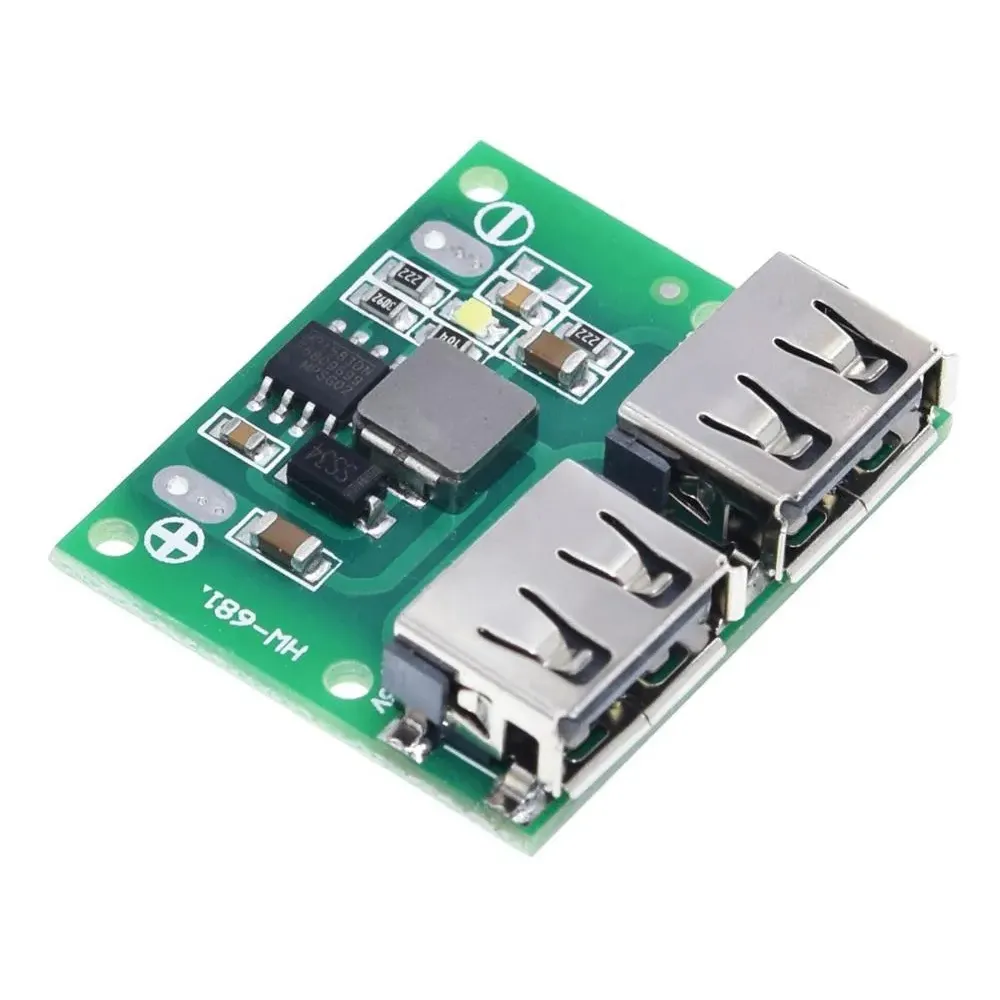 9V 12V 24V to 5V Dual USB Output Buck Voltage Board 3A Car Charging Regulator 6-26V DC-DC Step Down Power Supply Module