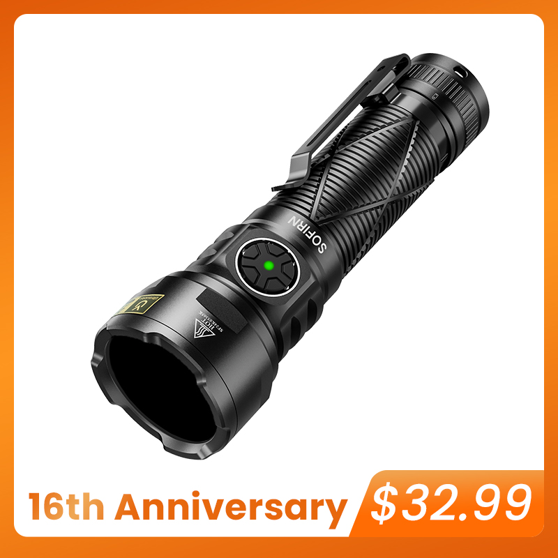 SOFIRN SR15 365nm Rechargeable UV Flashlight