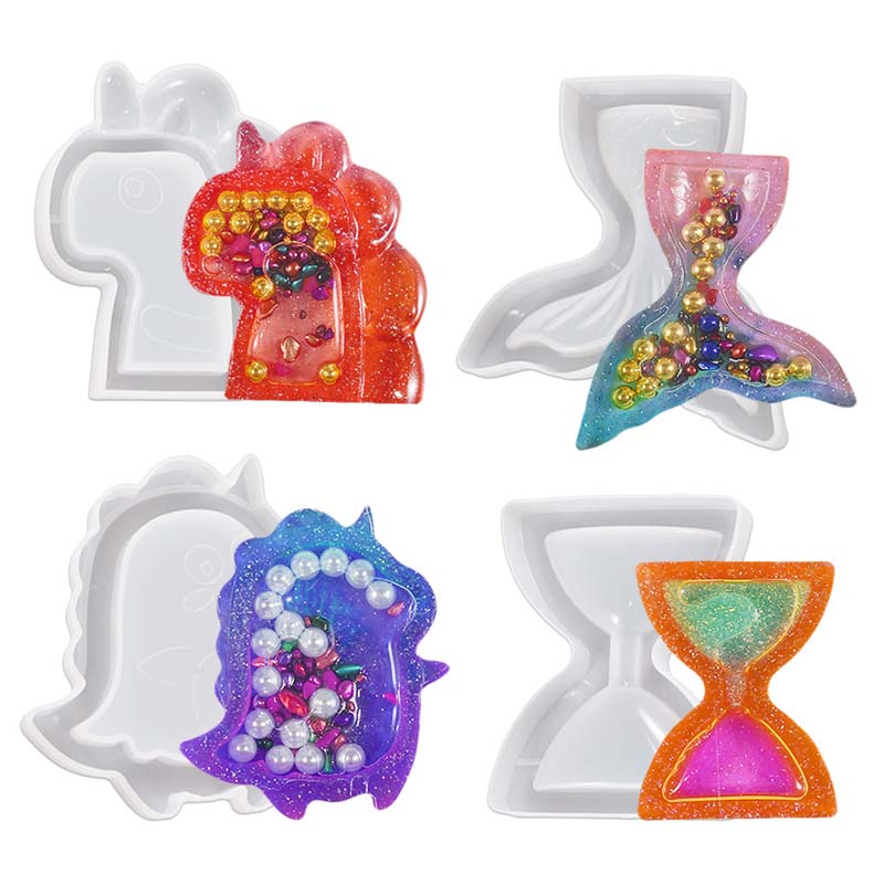 Craft Your Own Enchanted Forest with CrazyMold's 4 Pcs Mushroom Ornament Resin  Mold Set!