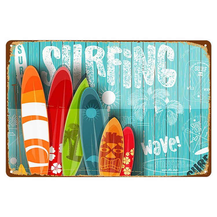 Surfboard - Vintage Tin Signs/Wooden Signs - 20*30cm/30*40cm