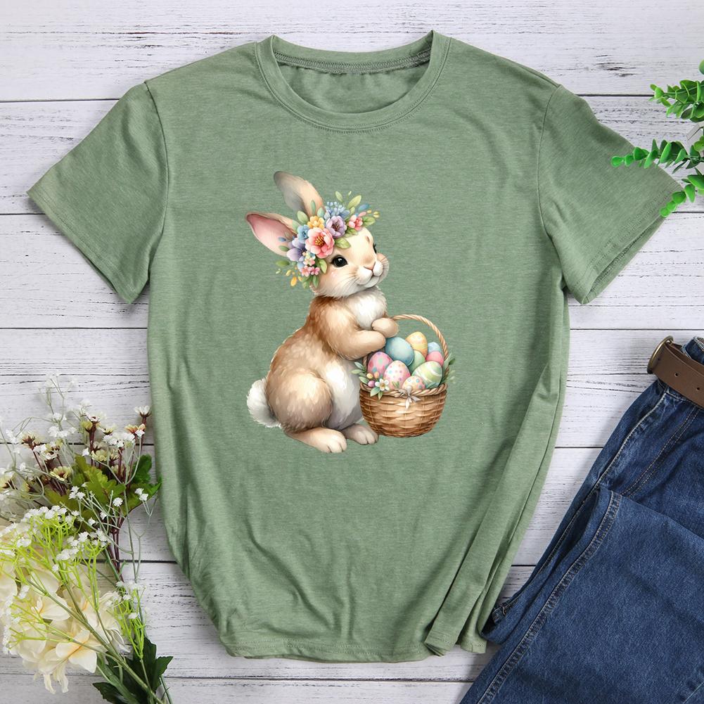 Happy Easter Round Neck T-shirt-0025471-Guru-buzz