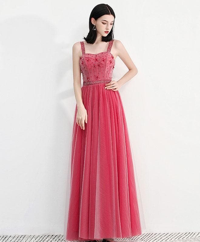 Sweetheart Neck Tulle Long Prom Dress, Tulle Evening Dress
