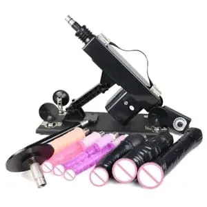 pornhint Pornhint Sex Machine Masturbation Pumping Gun with Dildos More Attachments Vibrator