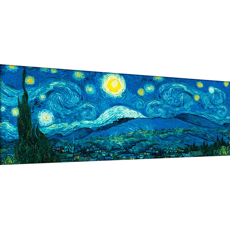 Joy Sunday Van Gogh Landscape 11CT/14CT Stamped Cross Stitch 149*54CM