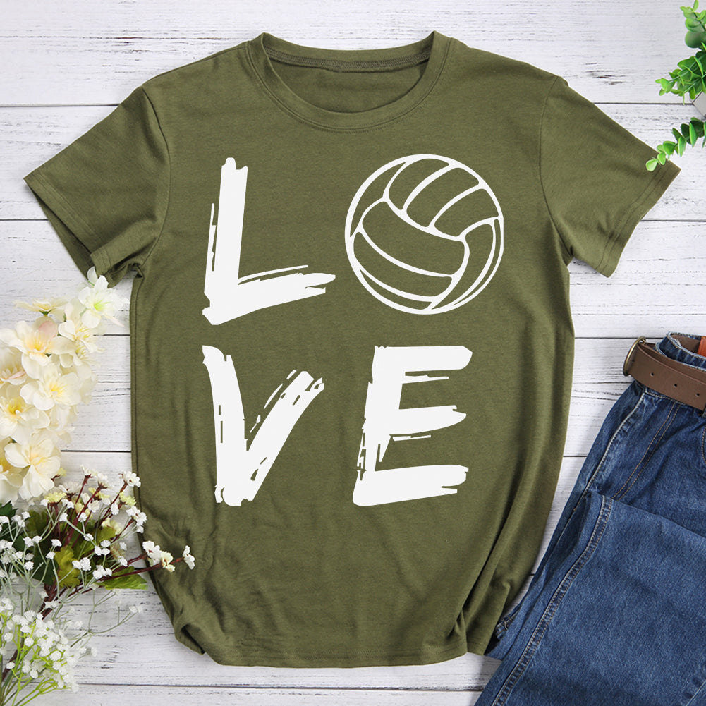 Love Volleyball Classic   T-shirt Tee -03776-Guru-buzz