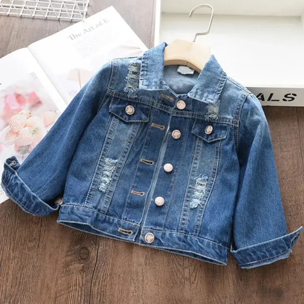 【18M-11Y】"Silly Goose On The Loose" Toddler Denim Jacket