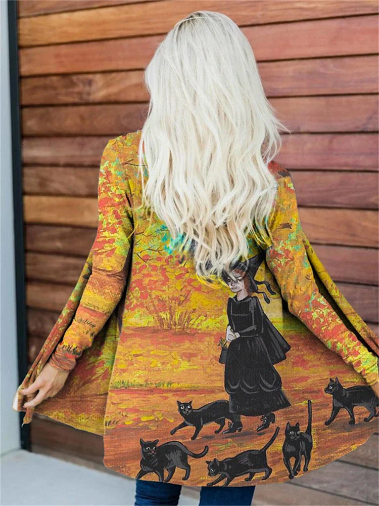 Vefave Gertrude And Her Six Companions Comfy Cardigan