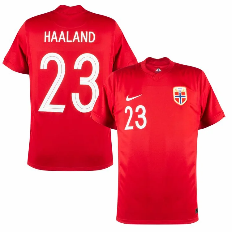 Norway Erling Haaland 23 Home Shirt Kit 2022-2023