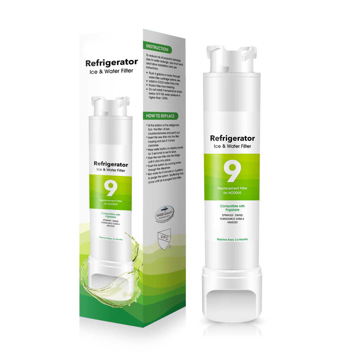 Filter1pro Replacement Water Filter for Frigidaire Eptwfu01 Puresource