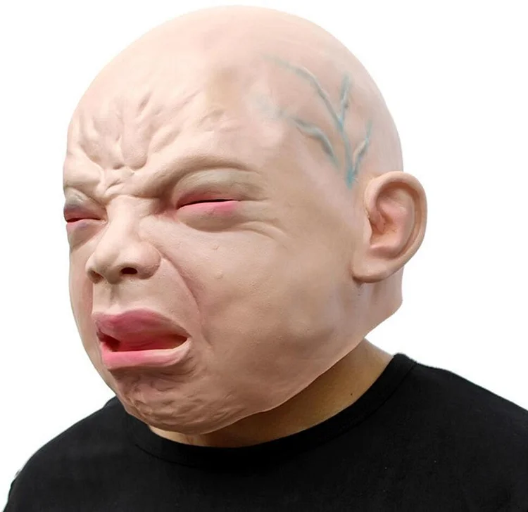Halloween Baby Crying Mask