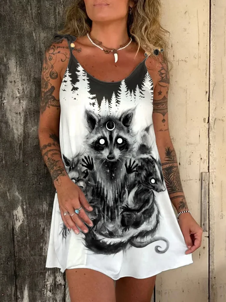 Lords Of Landfill Mystical Forest Mini Cami Dress