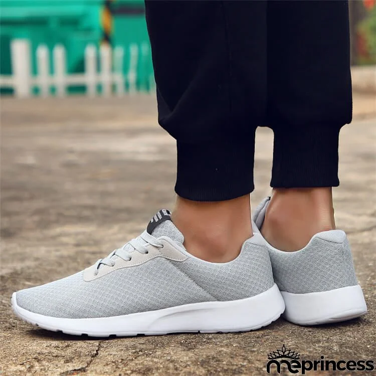 Size:4.5-13 Unisex Fashion Lace Up Breathable Sneakers