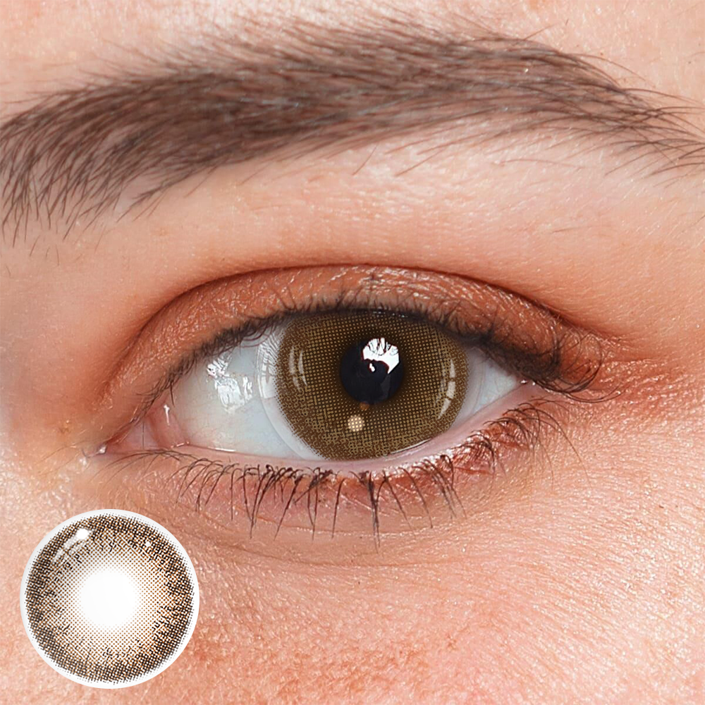 Zaniah Sepia Brown Daily (10 Pcs) Colored Contact Lenses