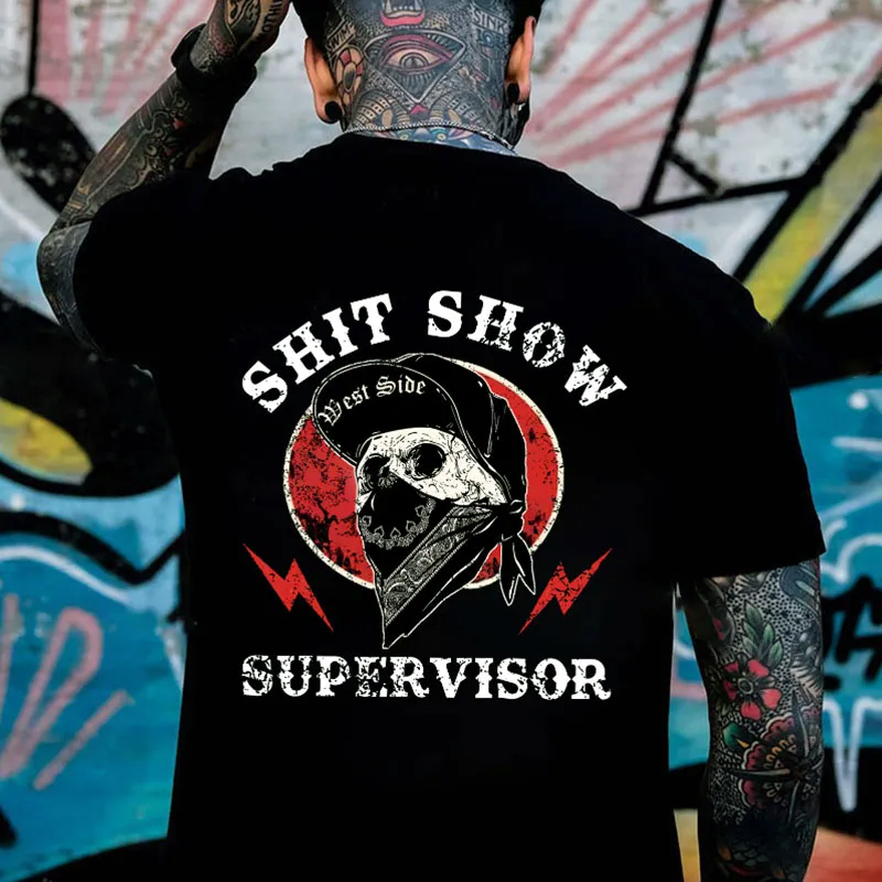 Cotton Shit Show Supervisor T-Shirt