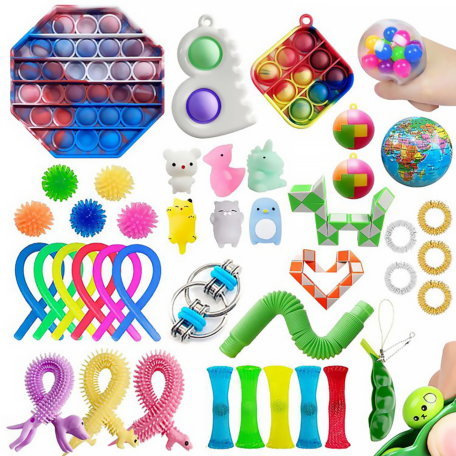 Fidget Toys Set 42pcs Sensory Fidget Autism Toys Pack for ADD ADHD OCD, 501 Original
Fidget Toys Set 42pcs Sensory Fidget Autism Toys Pack for ADD ADHD OCD, 501 Original