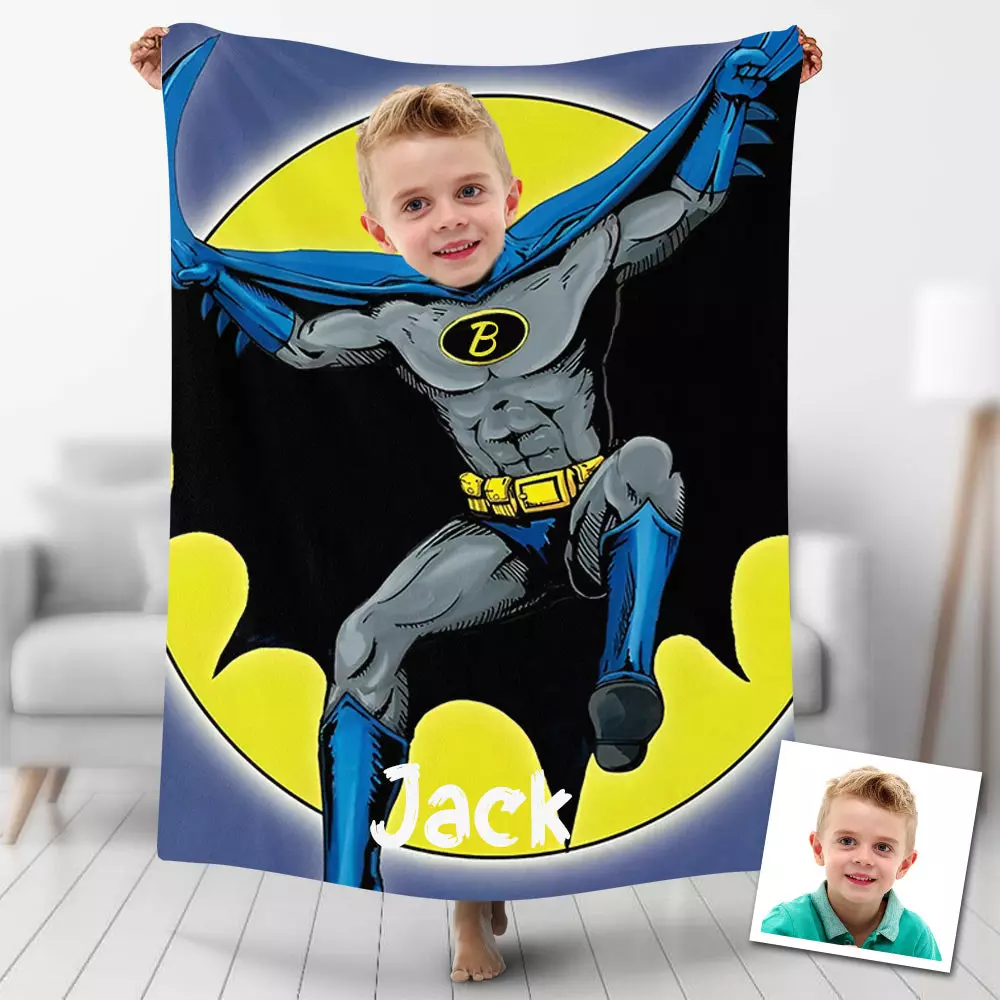 Custom Blankets Personalized Superhero Batmant Blanket