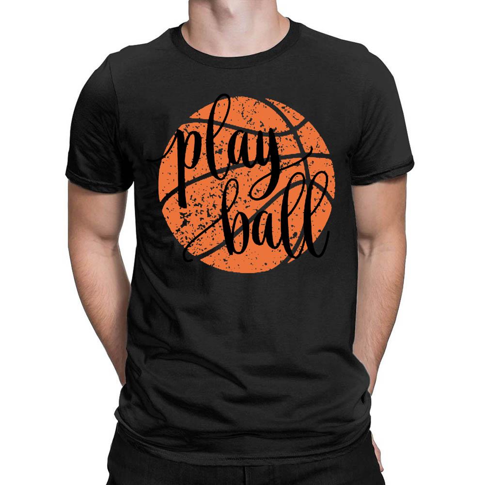 Play Ball Basketball Men's T-shirt-Guru-buzz