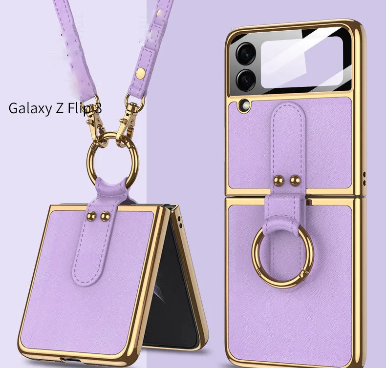 Samsung Zflip3 Lanyard Buckle Foldable Phone Case
