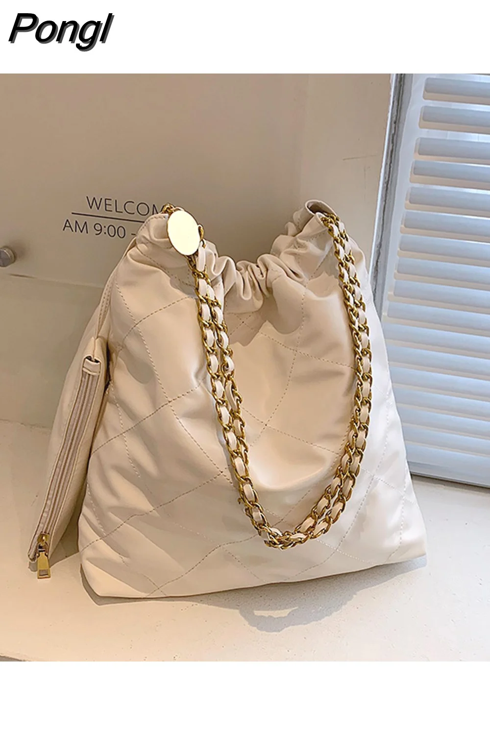 Pongl Women Bag Luxury Designer Handbag Large Capacity Composite Bag Female Shoulder Bags High Quality Fashion Pack Sac A Main Femme