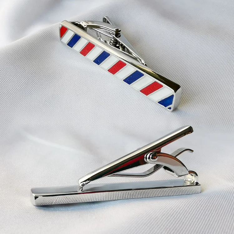 barber style Cufflinks and Tie Clip Gift Set High Quality Tie Pin Cuff Link Set for Men/bg26