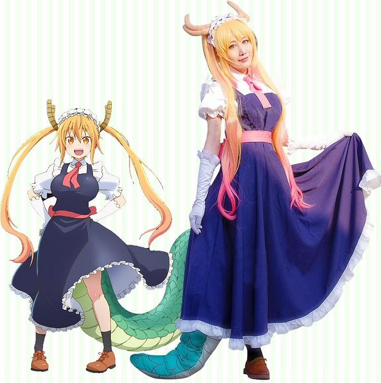 Miss Kobayashis Dragon Maid Tohru Cospaly Dress SP1710561