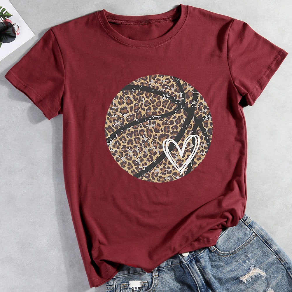 Leopard basketball heart  T-shirt-01247-Guru-buzz