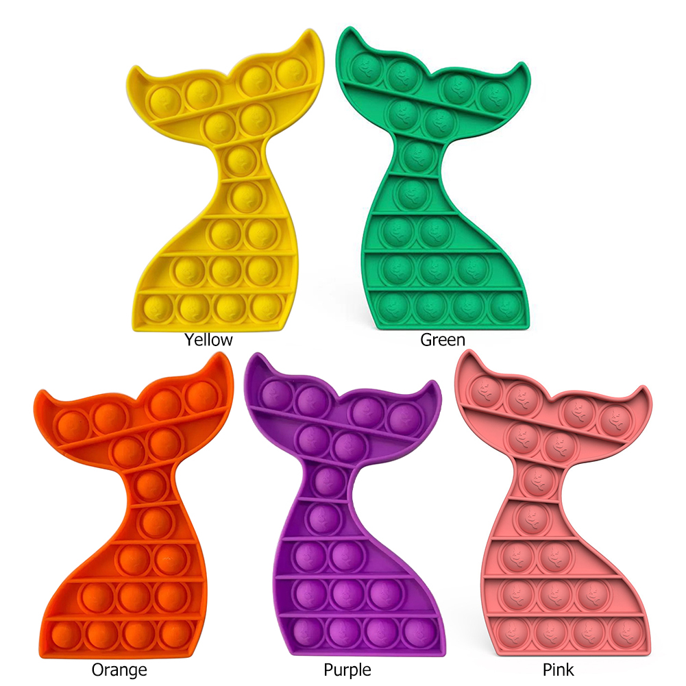 Fish Tail Shape Silicone Antistress Bubble Squeeze Push Press Sensory Toy, Pink, 501 Original
Fish Tail Shape Silicone Antistress Bubble Squeeze Push Press Sensory Toy, Pink, 501 Original