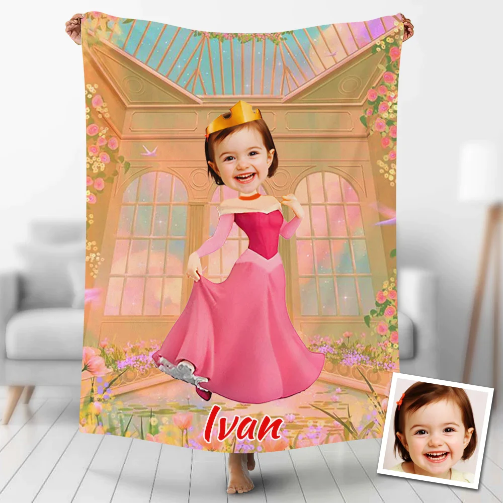 Custom Blankets Personalized Aurora Princess Blankets