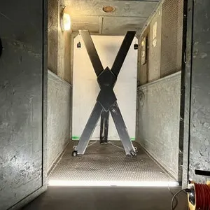 pornhint Pornhint BDSM St. Andrews Wooden Cross Dungeon Furniture Bondage Whipping Equipment Portable Free Standing Cross Whipping Bondage X
