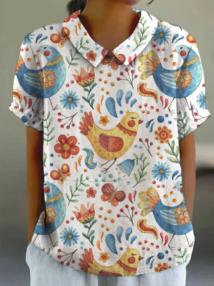 Floral Art Shirt-1