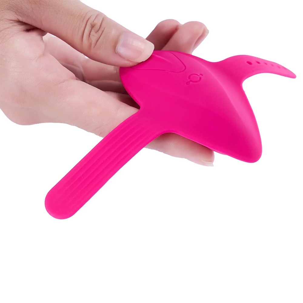 Orgasmic Masturbator Clitoral Stimulator Butterfly Vibrator - Rose Toy