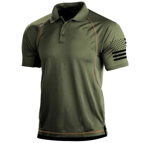 Mens Creative Outdoor Freedom Sport Polo-Shirt