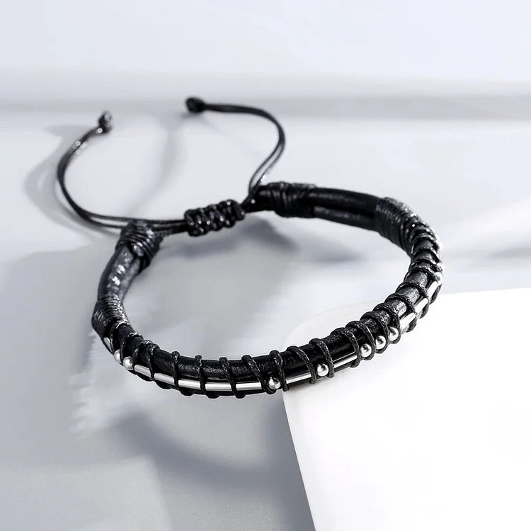 For Self - I am Enough Morse Code Bracelet