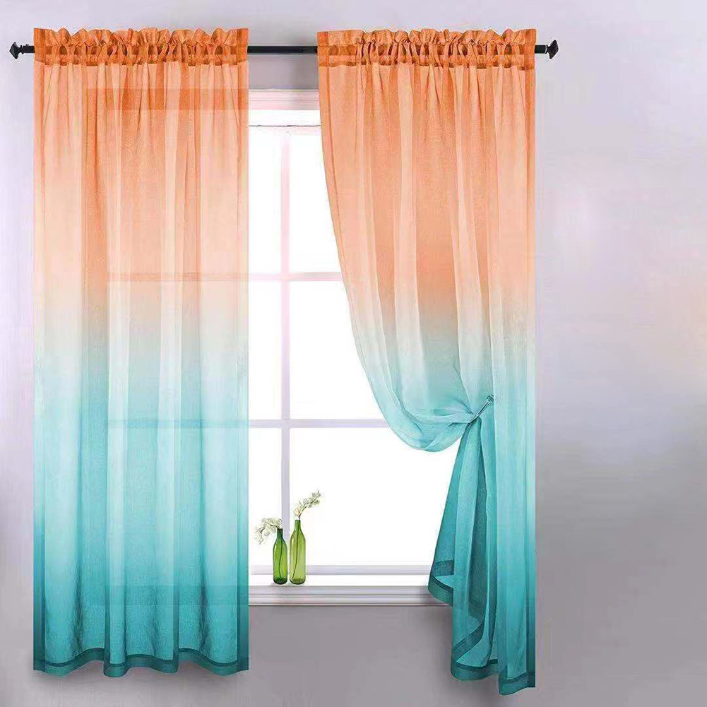 Gradient Window Tulle Curtains for Living Room Sheer Drapes (Orange Blue, 501 Original
Gradient Window Tulle Curtains for Living Room Sheer Drapes (Orange Blue, 501 Original