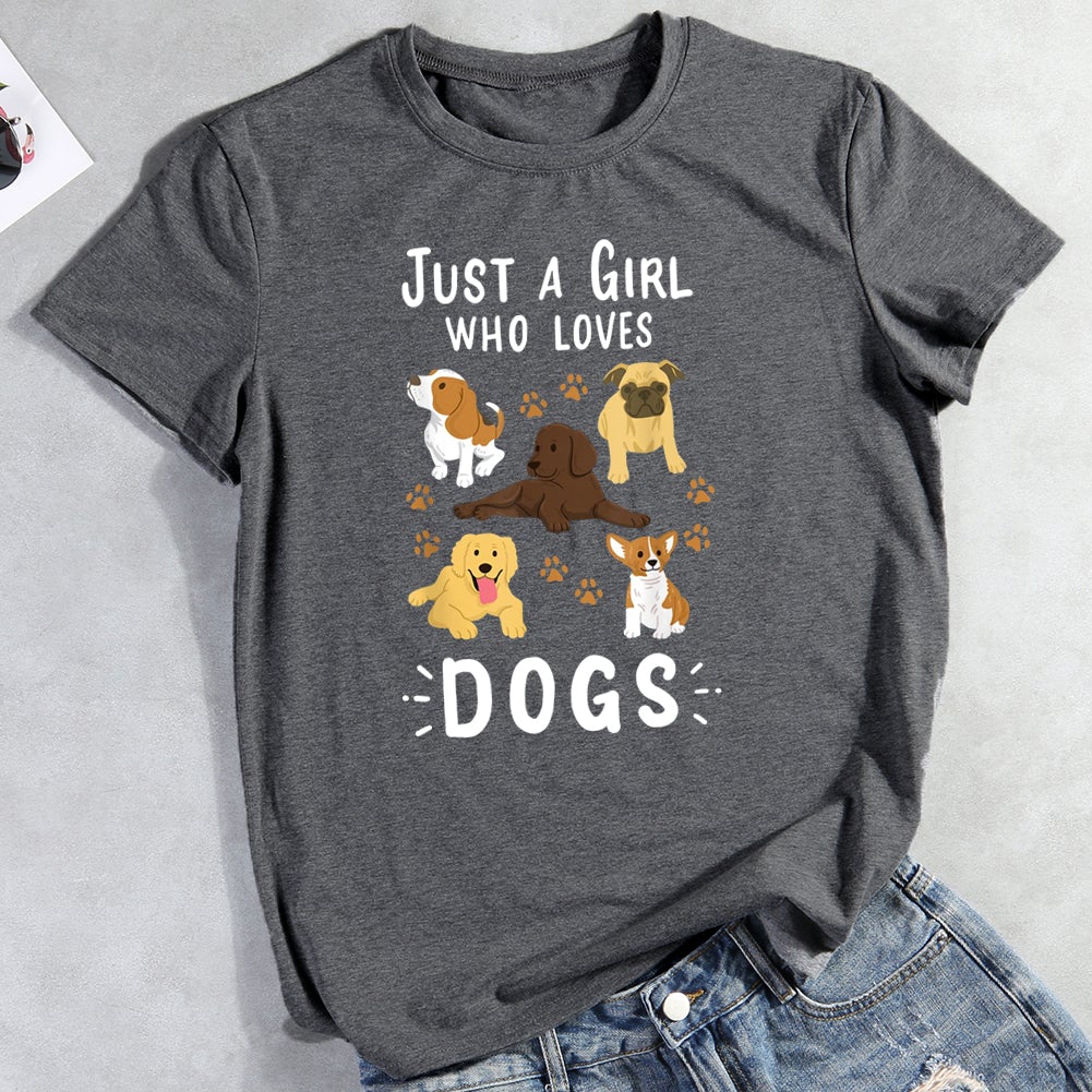 Just A Girl Who Loves Dogs T-Shirt-012906-CB-Guru-buzz