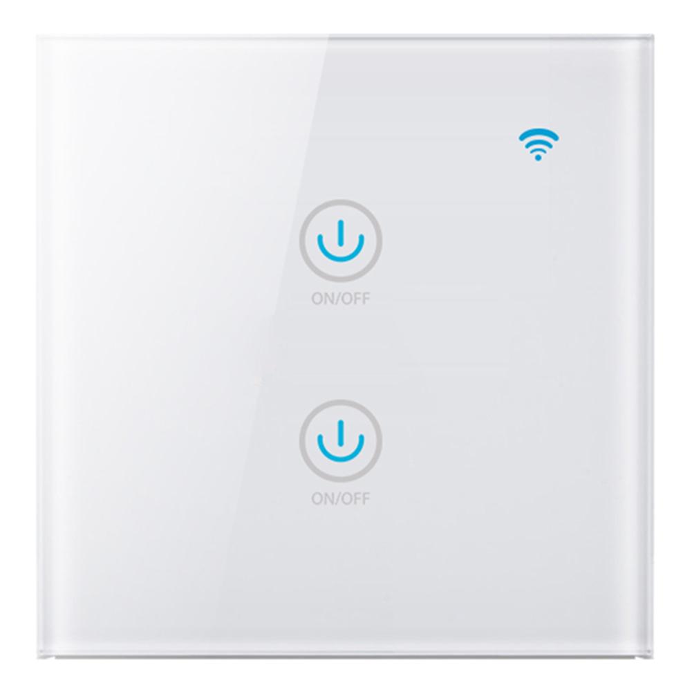 Touch Switch EU Standard 2 Gang Voice Remote Control Smart WIFI Wall Switch, 501 Original
Touch Switch EU Standard 2 Gang Voice Remote Control Smart WIFI Wall Switch, 501 Original