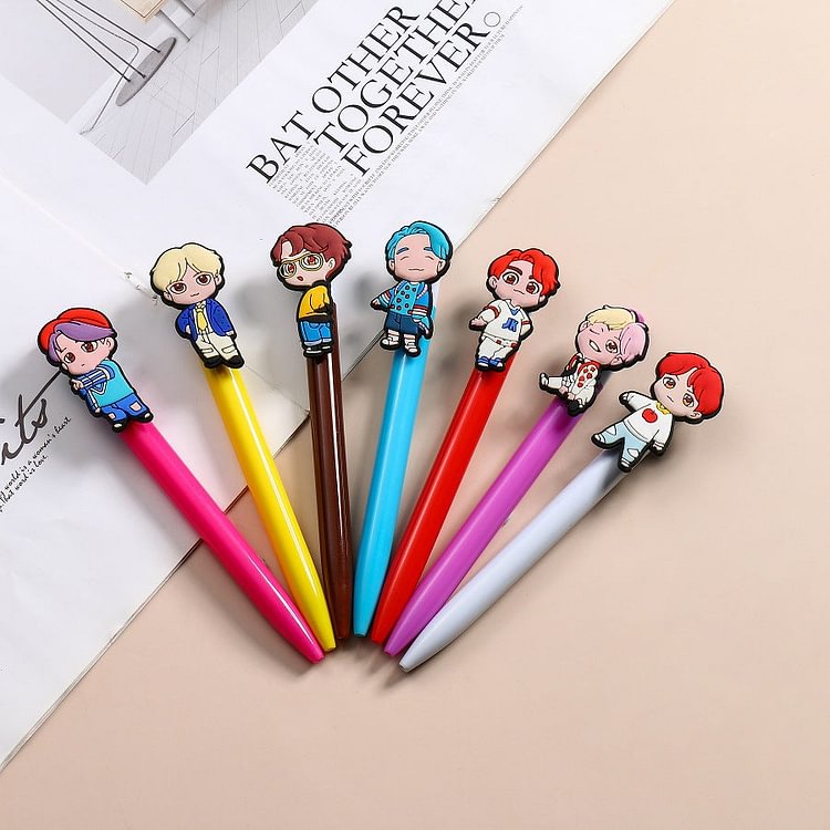 BTS Cartoon Portrait Ballpoint Pen